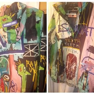 Jean Michel Basquiat Members Only Windbreaker